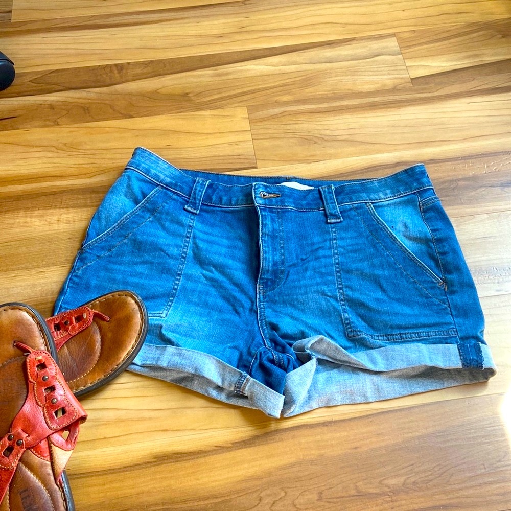Sol kohls cuffed jean short